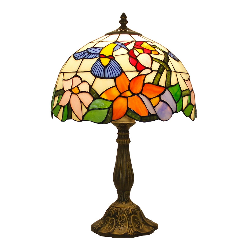 Retro table lamp for bed, lantern, creative villa for hotel