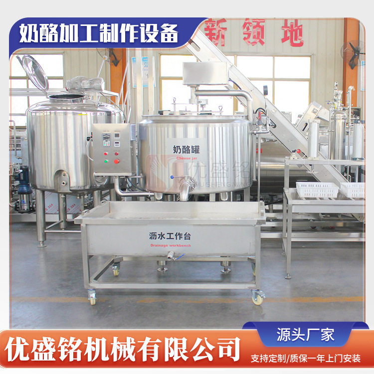 奶酪槽加工设备 小型酥油发酵机器 手撕奶酪制作生产线