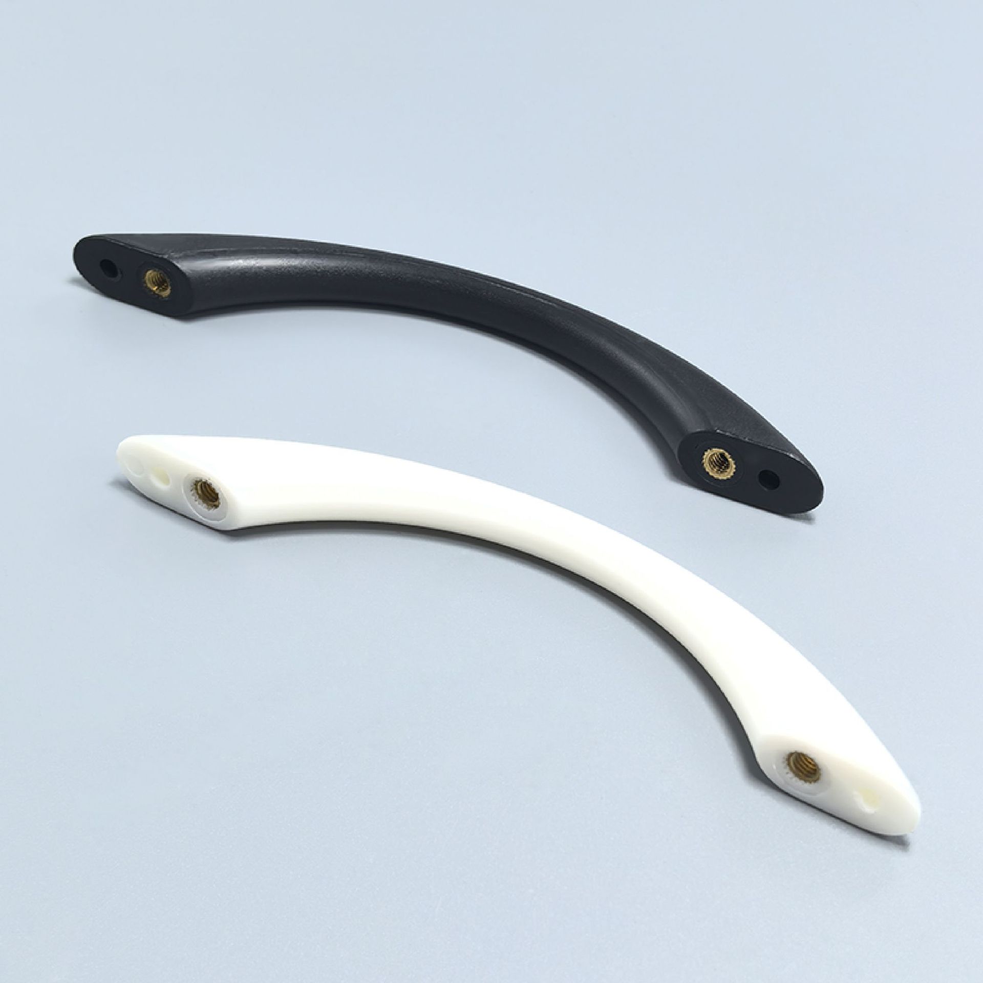 Пластиковая ручка-мост, черная американская простая ручка для шкафа, окна, ящика, двери шкафа, пластиковая мебельная ручка D6017