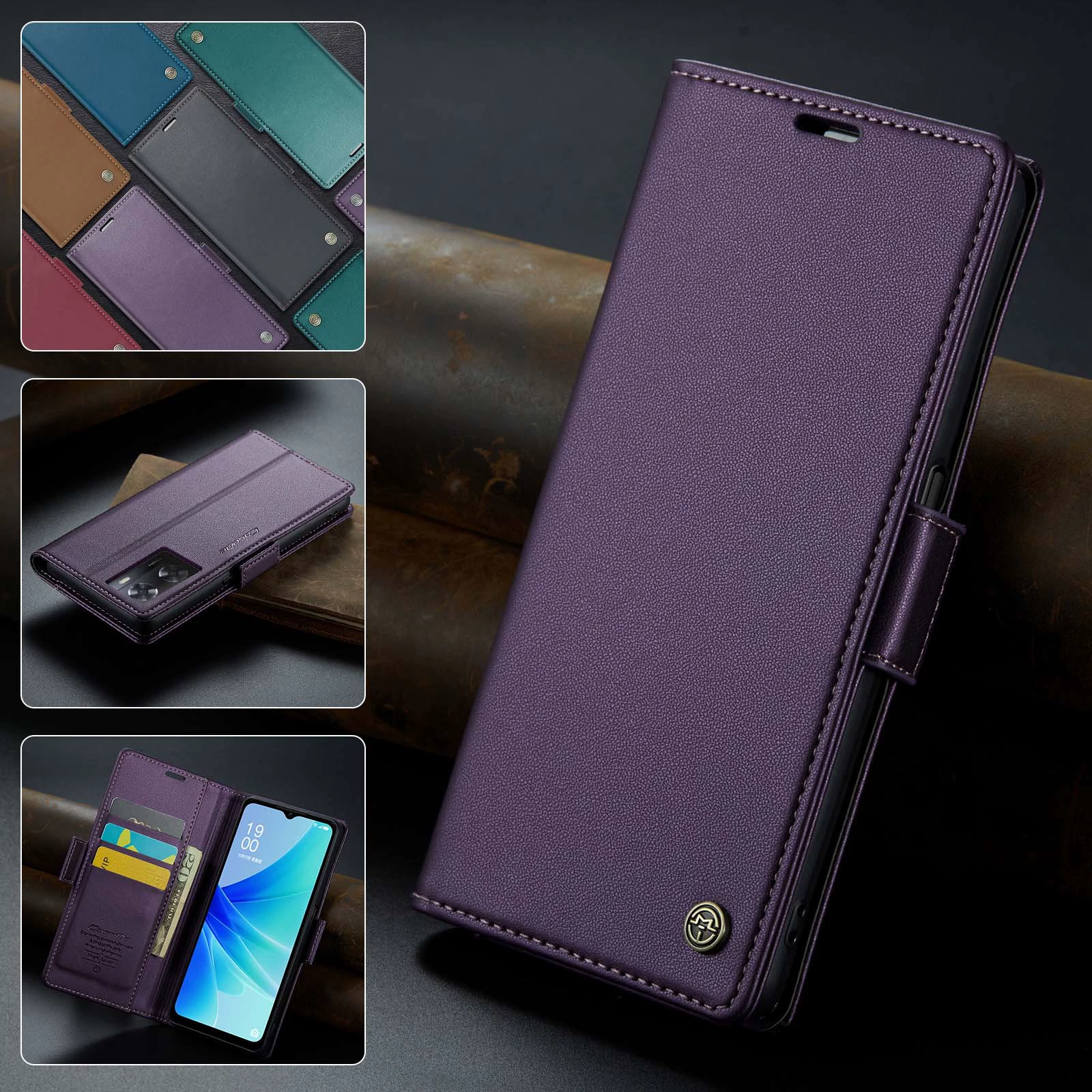 Oppo, совместимый чехол для телефона, складной защитный чехол, противоугонный, C55