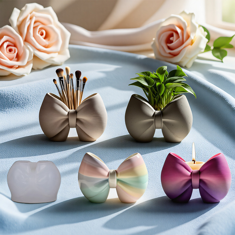 プリントポイント DIY 接着剤モールドアロマキャンドルカップ花瓶収納カップシリコーンモールド蝶石膏カップ研削ツール|undefined