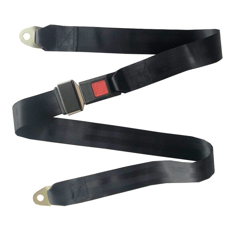 Factory direct supply van rear special long two-point seat belt black polyester simple 1.6 seat belt