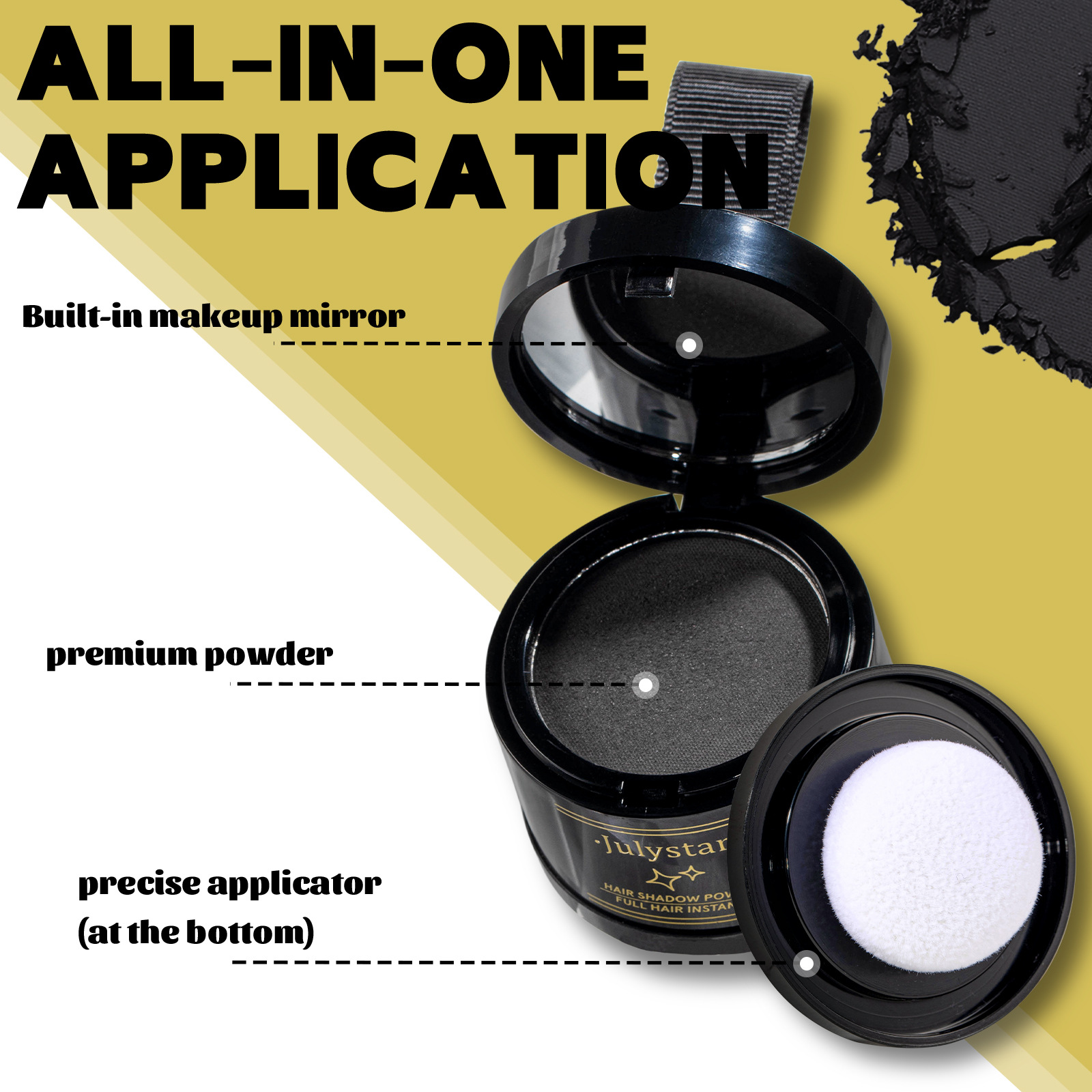 Julystar Nose Shadow Filling Powder, Hairline, Forehead Hair Replacement, Profile Contouring Hairline Powder undefined