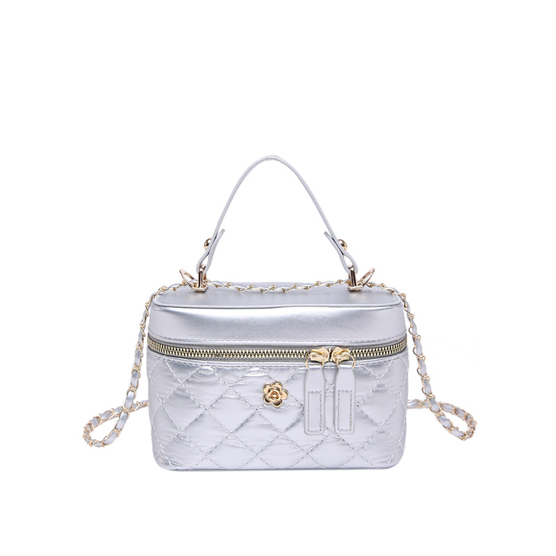 Bolsa de viento de fragancia para mujeres 2024 nuevo este año popular bolsa de caja de maquillaje cadena de diamante bolso de cubo de hombro