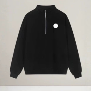 Foreign trade silver A10 heat-printed cross-border half-zip autumn and winter loose-fit stand-up collar casual sports jacket for men and women