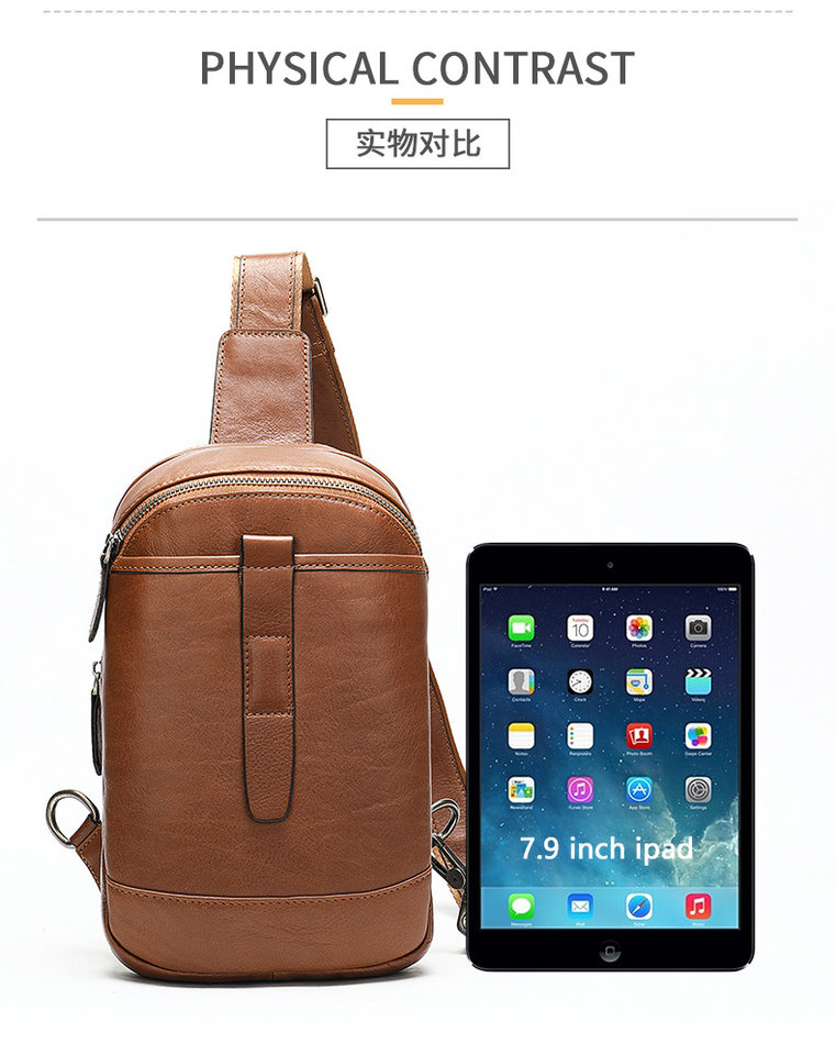 Túi đeo chéo nam đeo ngực da bò lớp đầu 17×5×30,5 cm — 20202 màu đen, 698 màu đen, Cà phê 698, 9011 màu đen chi tiết 19