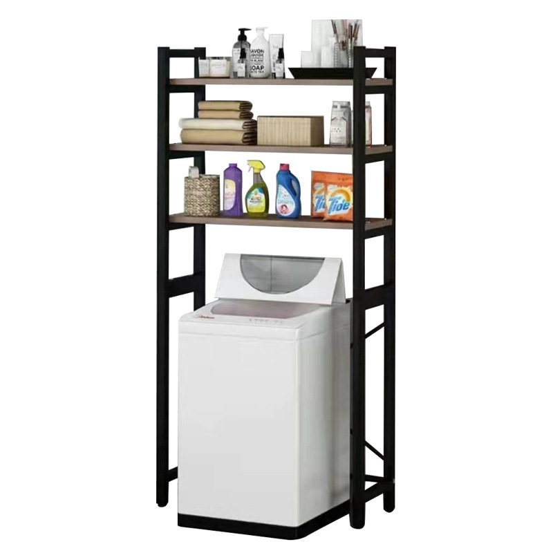 Lavadora rack de almacenamiento baño organizador rack balcón inodoro baño inodoro estante superior piso de almacenamiento