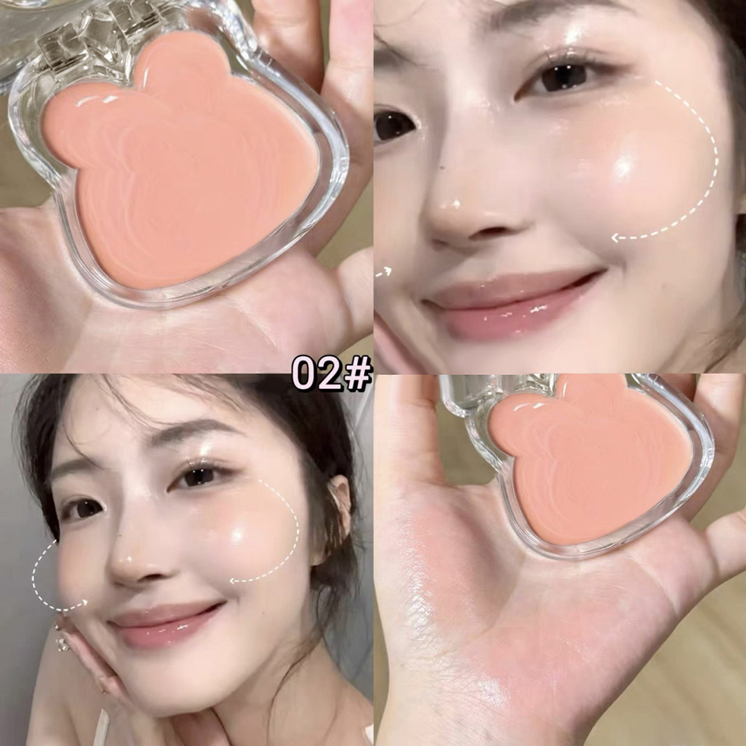 Cappuvini pequeño conejo agua luz crema multipropósito coreana vigor expansión blush mat saturado brillo alto maquillaje para mujeres