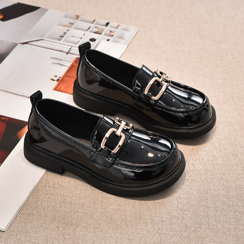 Footwear English style for leather shoes, children's loafers, shoes, British style, western style, soft sole