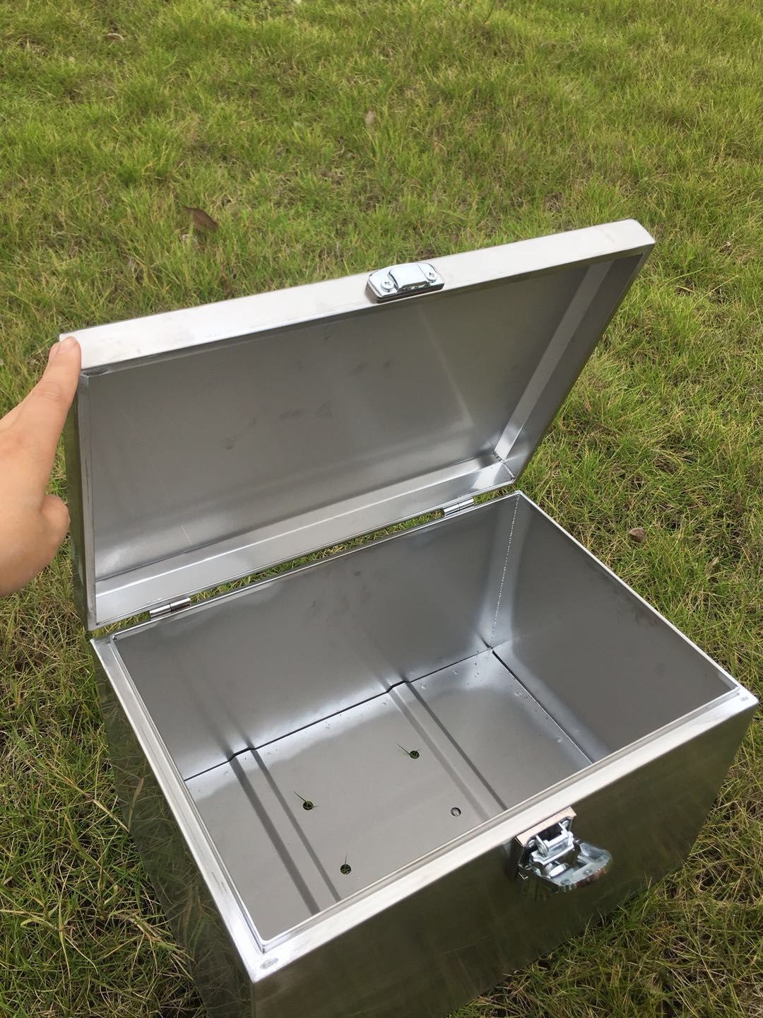 Motorcycle Trunk Large Thickeneded Stainless Steel 304 Storage Tool Box Storage Box Electric Scooter Trunk