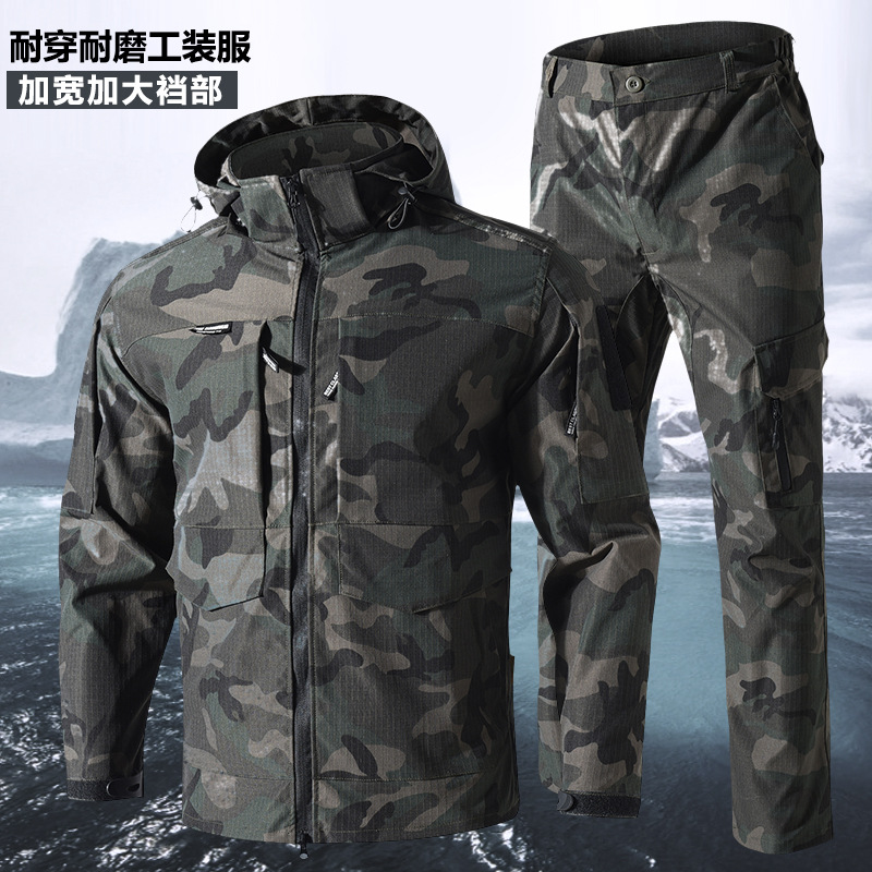 Capa de asalto de cáscara suave, traje de trabajo, chaqueta resistente al desgaste, chaqueta de primavera y otoño, chaqueta elástica personalizada