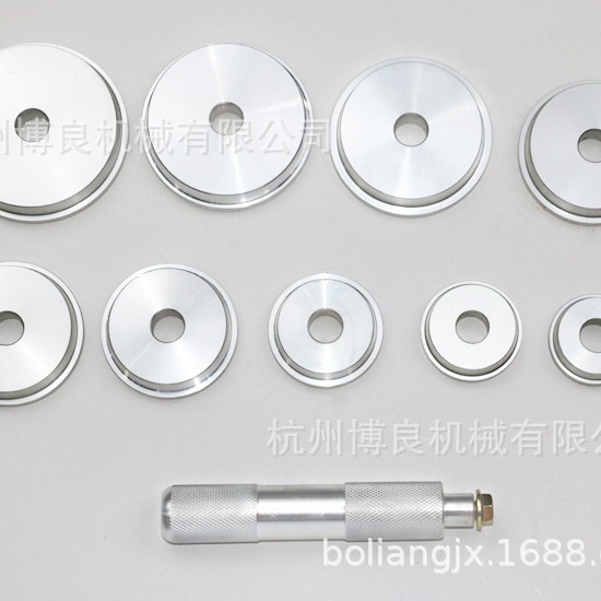 Juego de herramientas de instalación de rodamientos de 10 piezas para la instalación de herramientas de accionamiento de sellado de rodamientos de desmontador de bosque inclinado especial