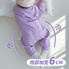 Baby clothes spring and autumn pinafore for newborns long-sleeved innerwear pajamas baby onesies sets all-season crawling suit wholesale