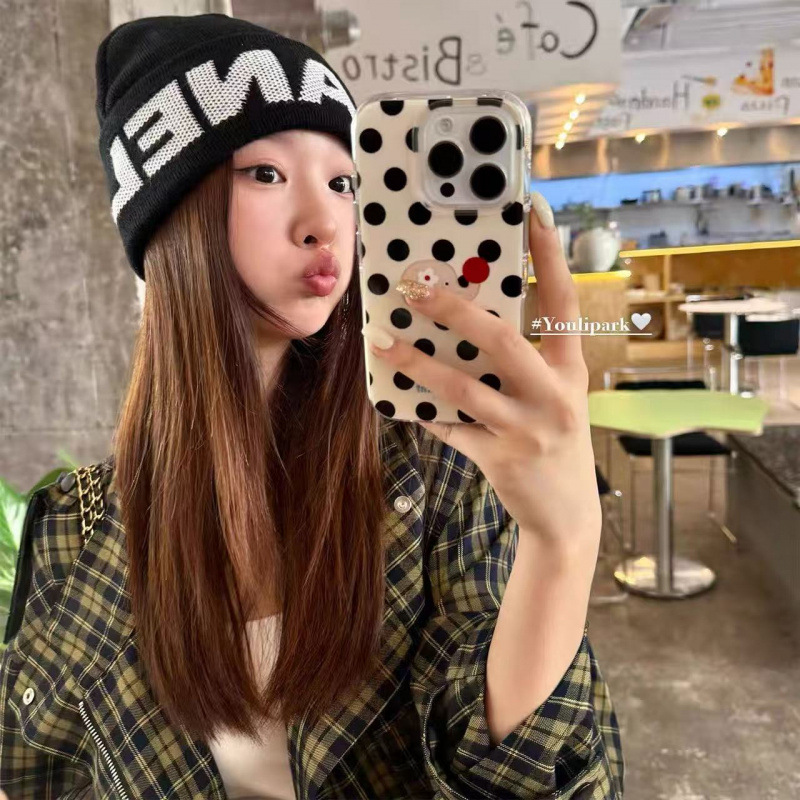 Cute Polka Dot Round-nosed Elephant Case For IPhone 16, Pro, 17 Pro Max, Full Coverage_voghion.com