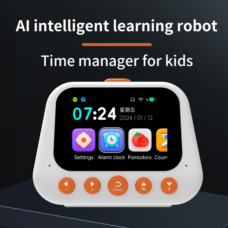 Foreign Trade Cross-border Children Intelligent Voice Alarm Clock AI Voice Dialogue Q & A Student Self-discipline Learning Time Manager