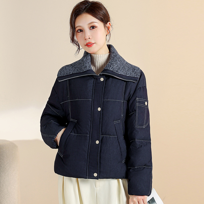 2025 Winter New Fashion National Standard down Jacket for Women Korean Version Loose Elegant Real Shot Women's Short Coat