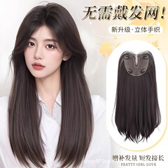 かつらの女性の長髪はネットをつけないかつらの手でレースを編んで、目に見えない高首のかつらを補充します。