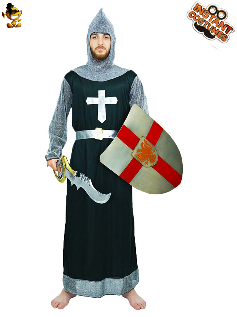 Halloween adulto masculino cruzado Guerrero traje de escenario traje de rendimiento Cosplay traje de actuación de rol