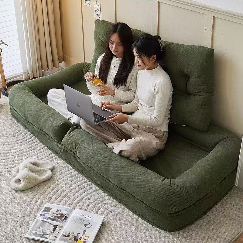 懒人沙发人类狗窝房间卧室小沙发单双人懒人椅可躺可睡折叠沙发床