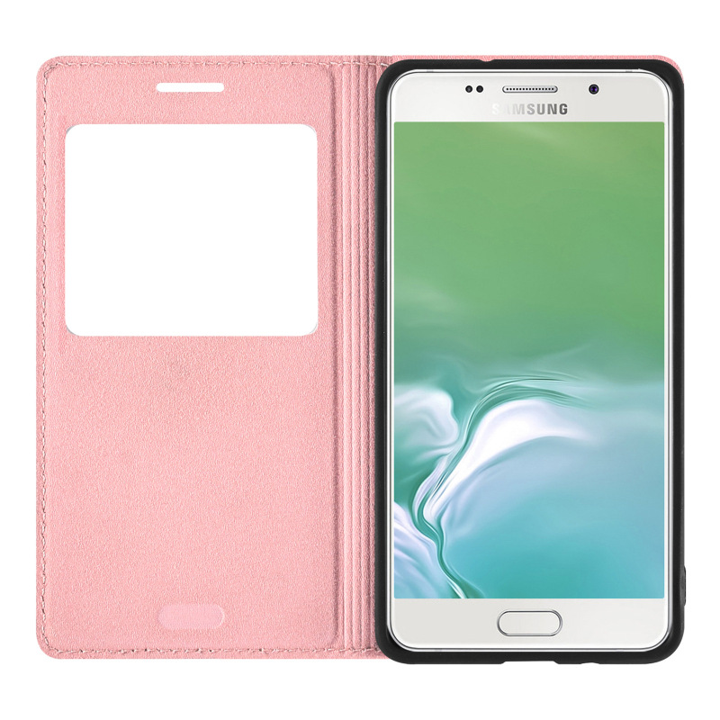 Suitable for Samsung Galaxy Note5 flip window leather case NOTE series mobile phone protective case Factory Direct Supply