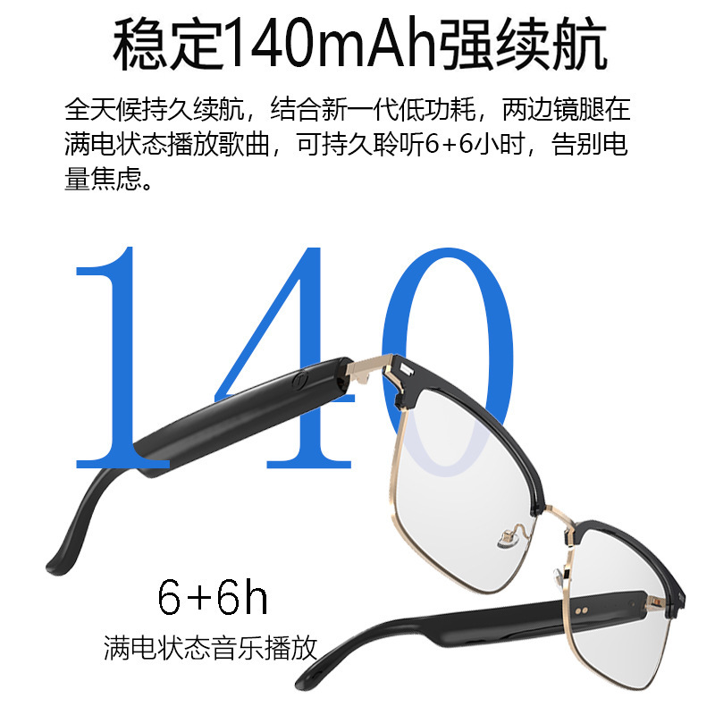 【メーカー在庫あり】スマートAI Bluetoothメガネ GS13 変色メタル ファッション ハイエンド 翻訳 クロスボーダー ホットモデル|undefined
