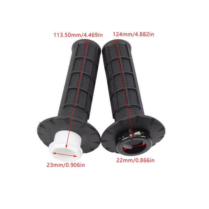Universal Off-Road Motorcycle Handlebar Grip Set, Anti-Slip Soft Rubber Cover with Self-Locking Function, G2