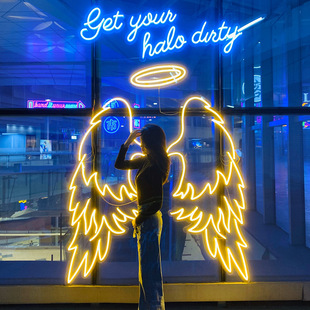 Night Market Signboard Led Decorative Wall Barbecue Cyberpunk Atmosphere Neon Light Luminous Letter Sign
