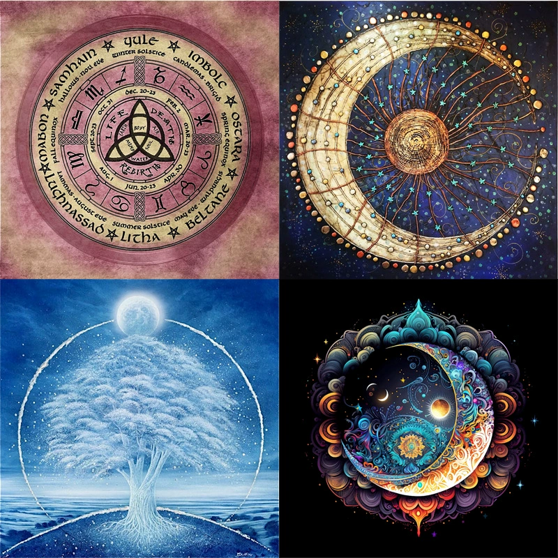 Игровая скатерть Таро с толстым флисом и нескользящей