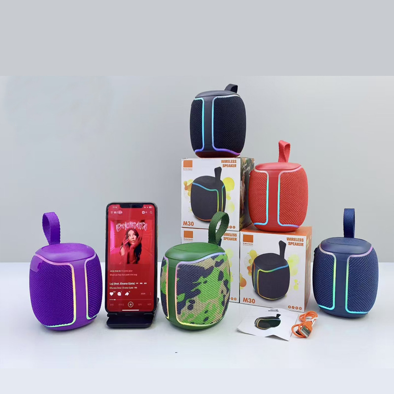 新款蓝牙音箱小钢炮户外便携小型迷你音箱家用彩灯桌面低音炮音响|undefined