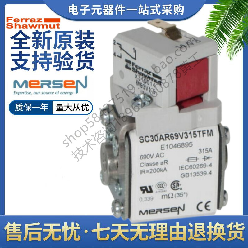 Ferraz 罗兰熔断器 SC30AR69V125TFM A1046891 美尔森Mersen 125a