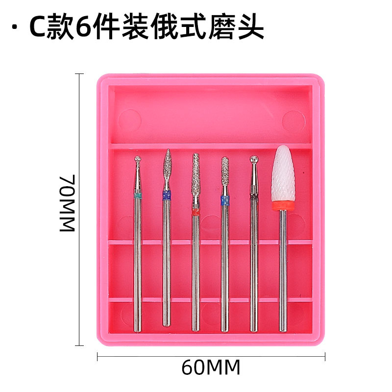 C 6 피스 러시아 연삭 헤드
