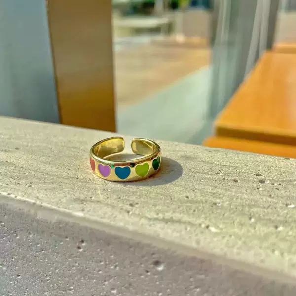 Golden, rainbow