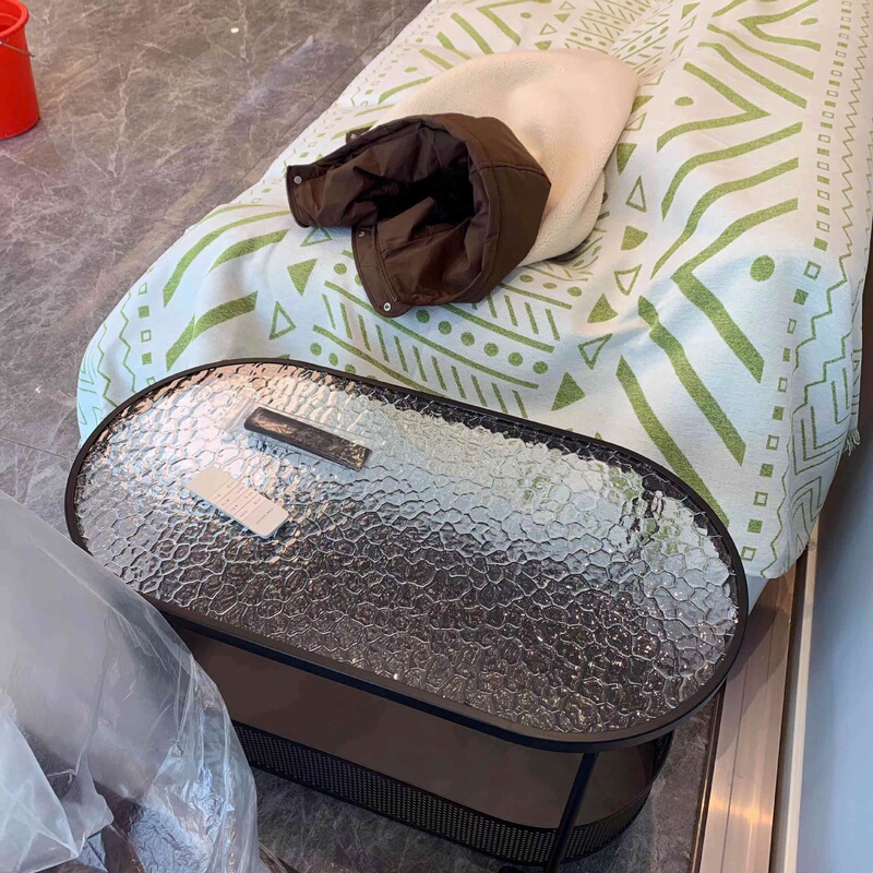 北欧钢化玻璃可移动沙发边几边柜简约现代床头侧边柜小茶几小推车|undefined