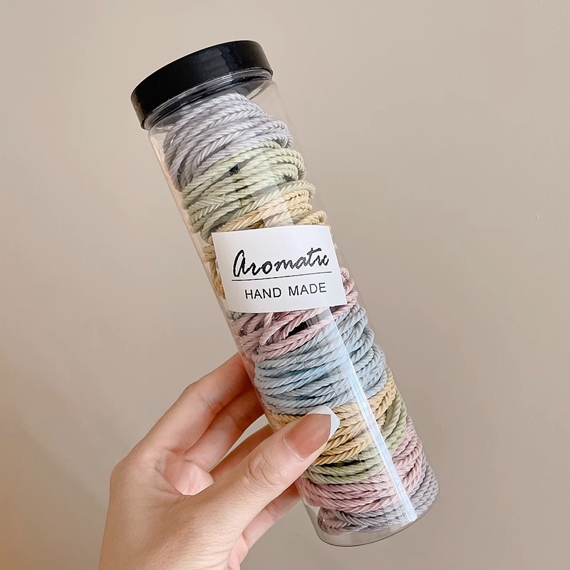 Banda de pelo de alto grado simple banda de goma duradera de alta elasticidad elegante cabeza de cola de caballo cuerda cubierta de cuero tocado