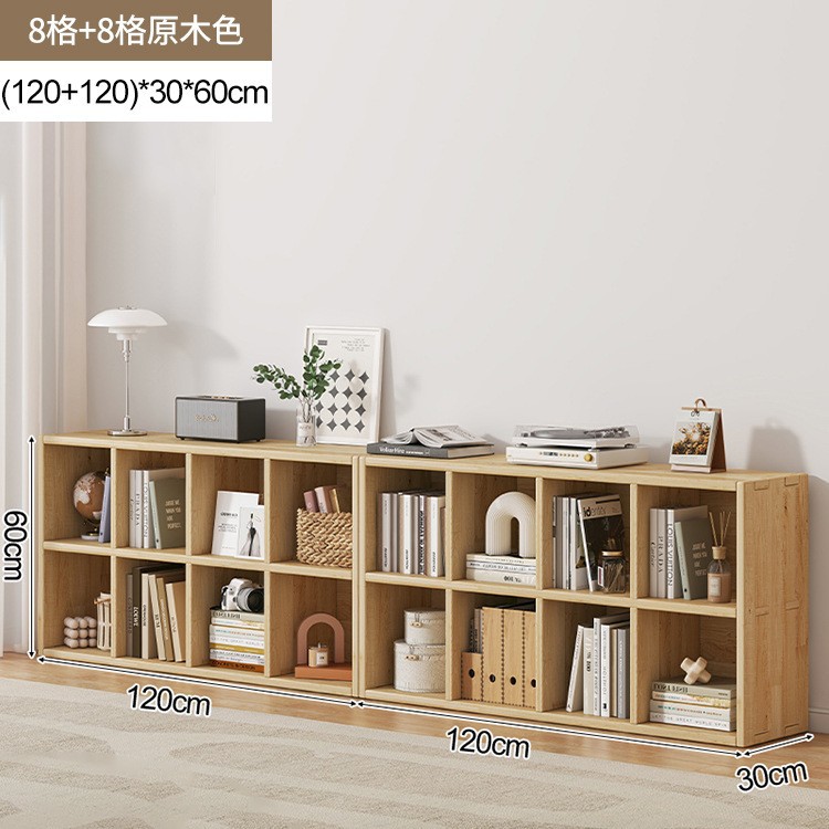 Estante de cabecera de viento de crema de madera maciza, armario de almacenamiento de celosía de piso a techo, cama de dormitorio, estante de gabinete bajo contra la pared