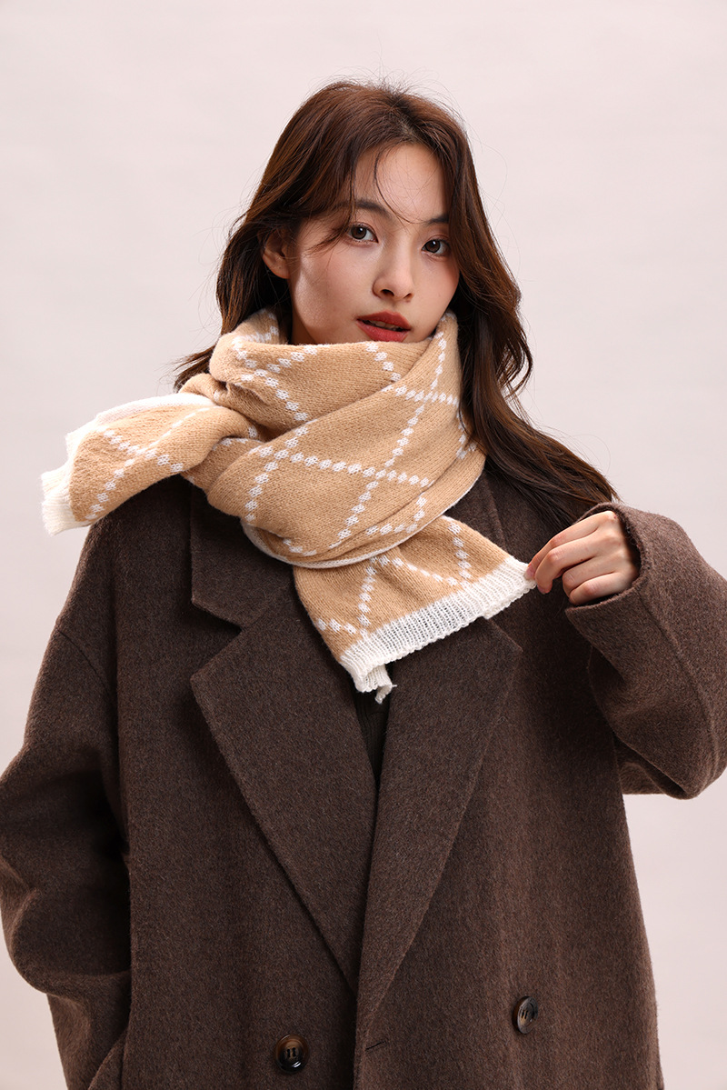 Paar-Stil für Frauen im Winter, verdickte koreanische Version, warm und luxuriös, Geburtstagsgeschenkschal für Männer_voghion.com