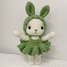 宝宝兔睡觉玩偶可爱毛线编织送女朋友公仔手编diy材料包成品装饰
