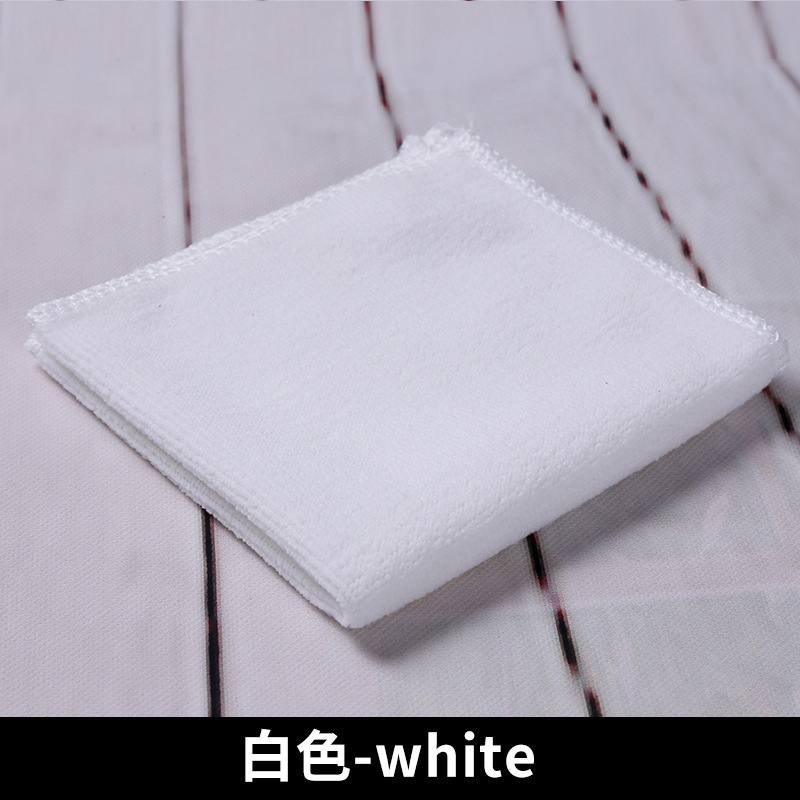 130g/m極細繊維のスカーフを拭く車の小さい方のタオルのメーカーの卸売りの薄い金の25*25の方のタオル|undefined