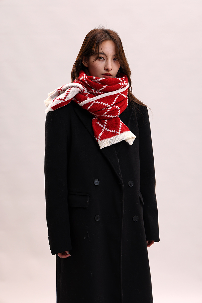 Paar-Stil für Frauen im Winter, verdickte koreanische Version, warm und luxuriös, Geburtstagsgeschenkschal für Männer_voghion.com