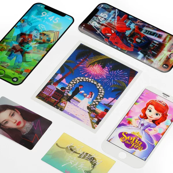New 3D lenticular cards from the manufacturer, custom-made based on images, for anime and celebrity merchandise, 3D changing lenticular card stickers