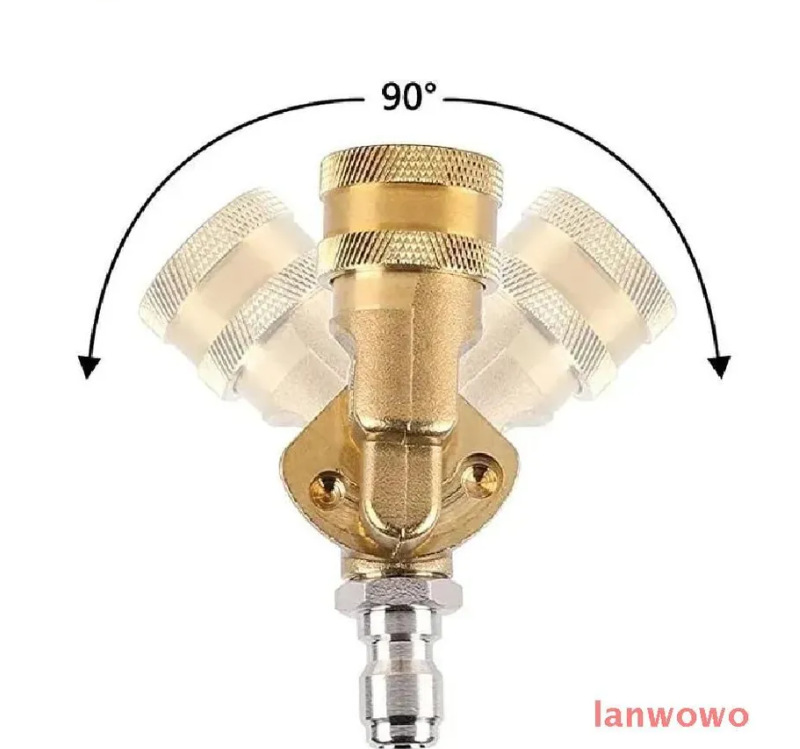 5단 1/4 퀵 플러그 구리 유니온