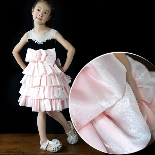 Lily satin, lotus satin, smooth and shiny organza fabric for Hanfu, wedding dresses, and formal wear, packaging decorations, textiles