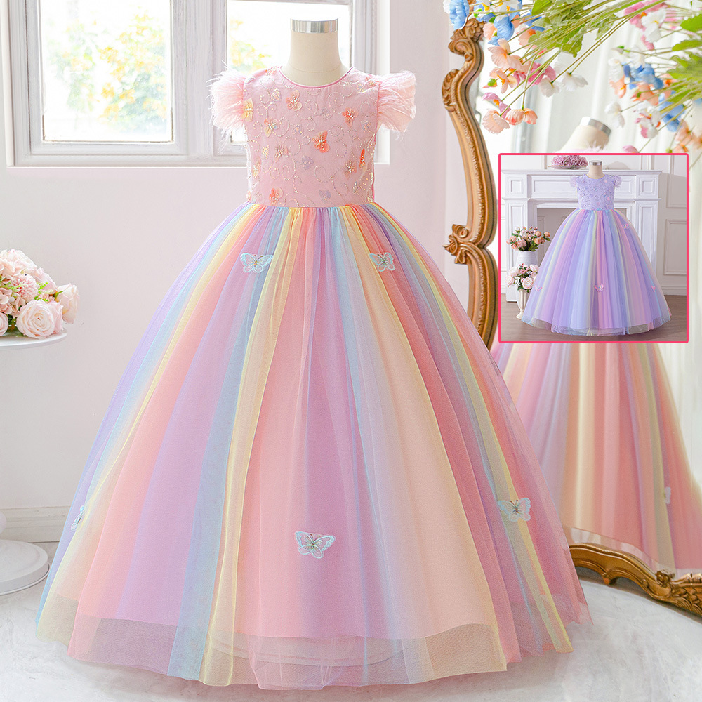 Unicornio transfronterizo vestido de arco vestido de princesa vestido