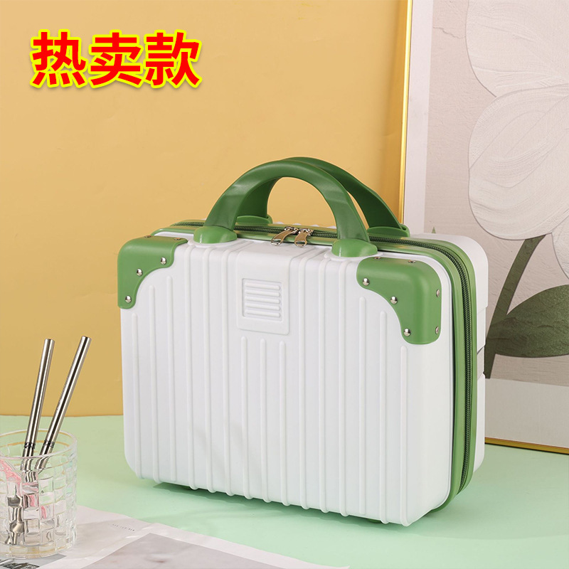 Hand Luggage Mini 13 inch Cosmetic Case Cartoon Bear Storage Case Small Lightweight Combination Lock Travel Case Hand Luggage Mini 13 inch Cosmetic Case Cartoon Bear Storage Case Small Lightweight Combination Lock Travel Case