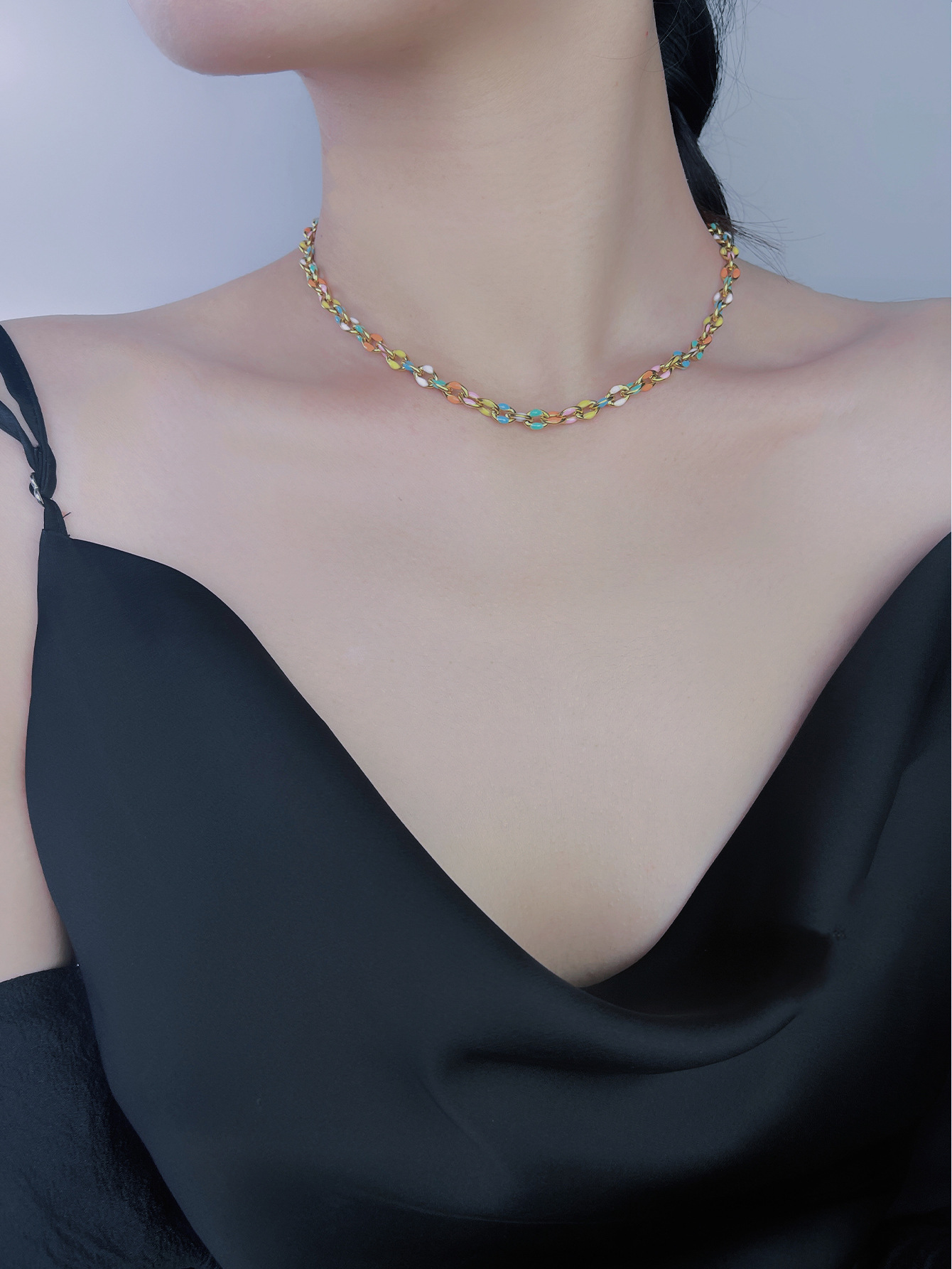 20g Weight Bracelets, Anklet, Necklace Classification 1 Piece, 1 Set Quantity Holiday, Daily Occasion 304 Stainless Steel Material Geometric Pattern Women's Gender Plating Design Casual, Simple Style Style 304 Stainless Steel Casual Simple Style Plating Geometric Bracelets Anklet Necklace 5