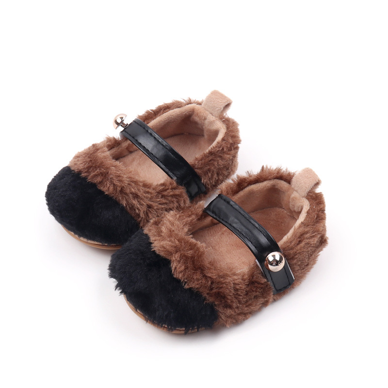 New Spring and Autumn Elastic Band Hair Color blocked Soft Rubber Bottom Sneakers Baby Shoes 0-12 Months_voghion.com