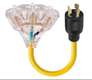 Self-locking Plug Series Power Cord Extension Cord