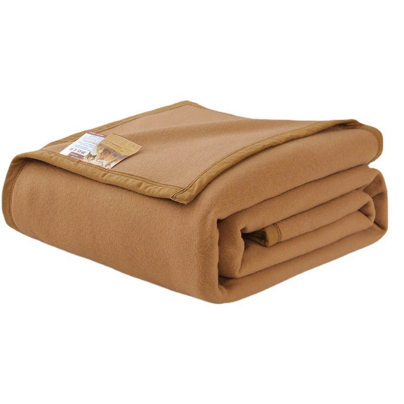 Внешняя торговля звездный отель отель кровать и завтрак утолщенные двухсторонний бархатный полиэстер сплошной цвет одеяла простые матовые простыни