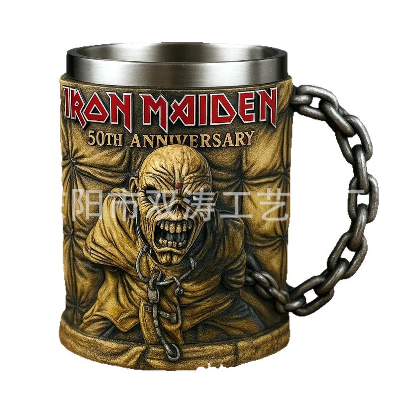 经典Iron Maiden 50th Anniversary铁娘子50周年纪念品马克杯摆件|undefined