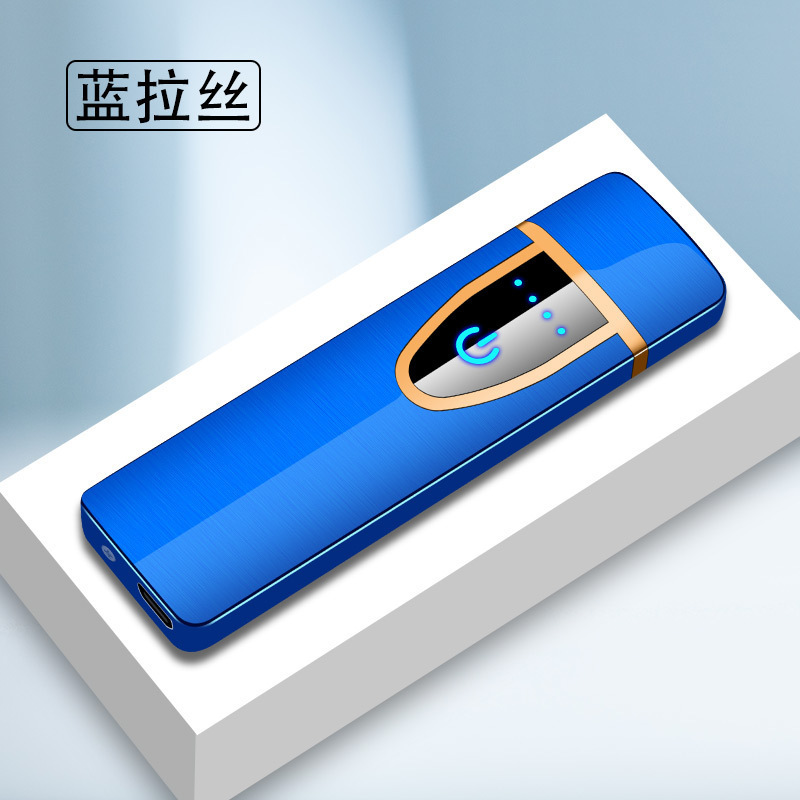 工場直送新型金属ディザトーンタッチ感知シガレットライター小型usb充電ギフトボックスライター|undefined
